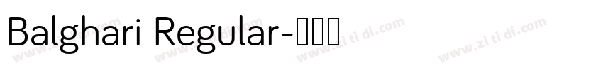 Balghari Regular字体转换